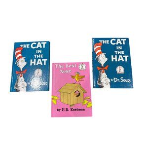 Set Of 3 Beginner Books: The Cat In The Hat By Dr. Seuss & The Best Nest By P.D.